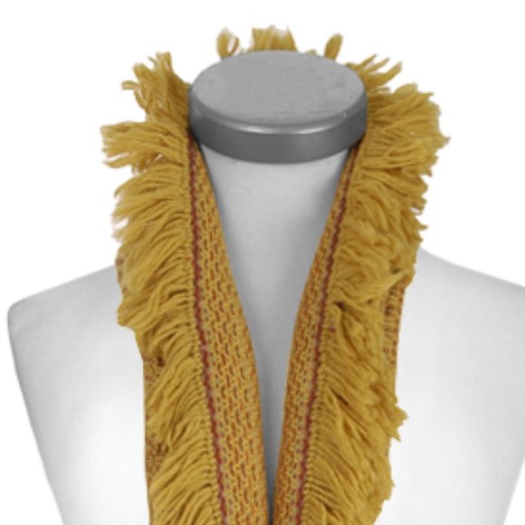 100% Alpaca Striped Scarf with Fringe Hand-Woven in Peru  Fringed Scarf. Made in Peru